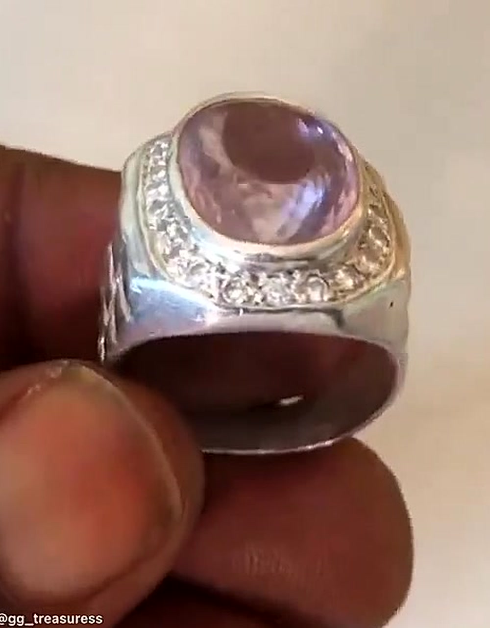 Lilac Faceted Ring Stone